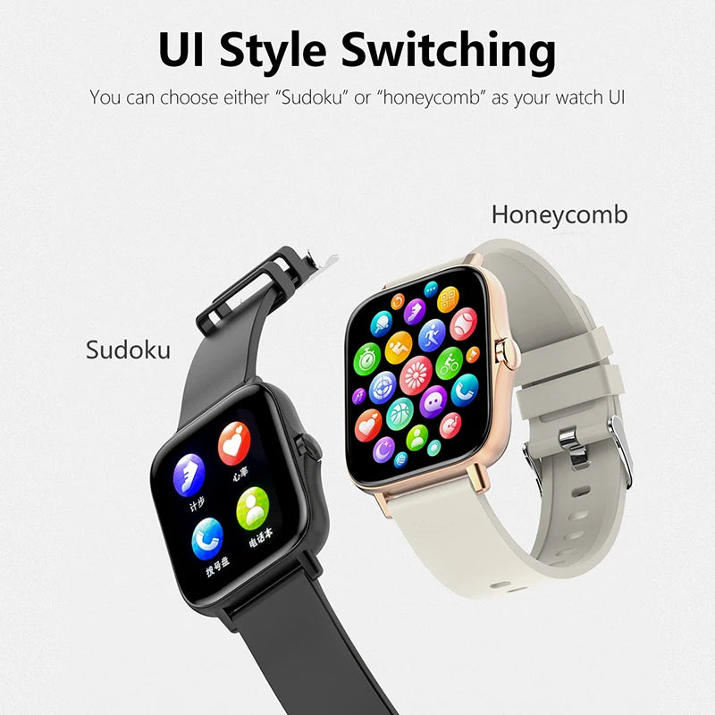 Smart Watch, Supports Answering Phone, 100+ Sports Mode, Sleep Tracking, Suitable for Men and Women, Compatible with iPhone and Android, Sports and Fitness Multifunctional Watch, Customized Dial, Bluetooth Wireless Call Remin