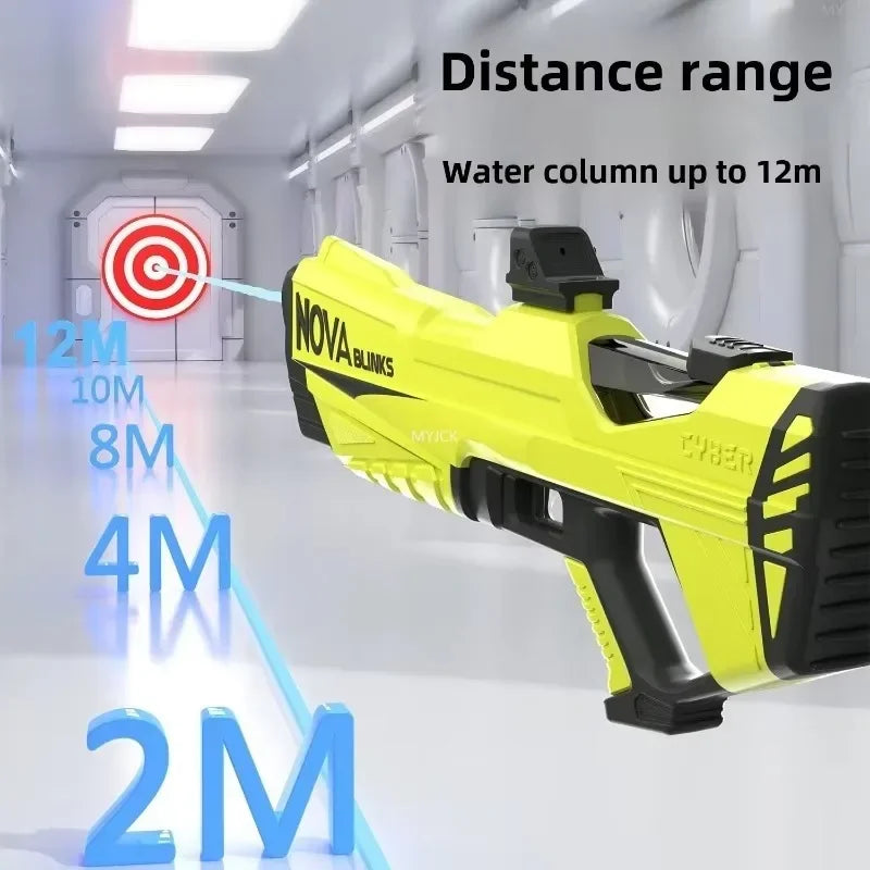 Electric continuous water gun fully automatic water absorption large capacity outdoor battles  summer water fights children toy