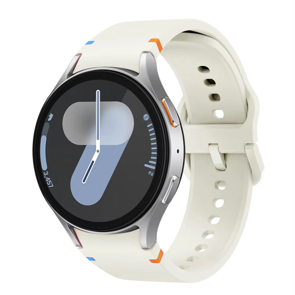 Strap for Samsung Galaxy Watch 7 FE 44mm 40mm 4 6 Classic 5 Pro 45mm Silicone Sport Wrist Bracelet correa Galaxy Watch 7 Band