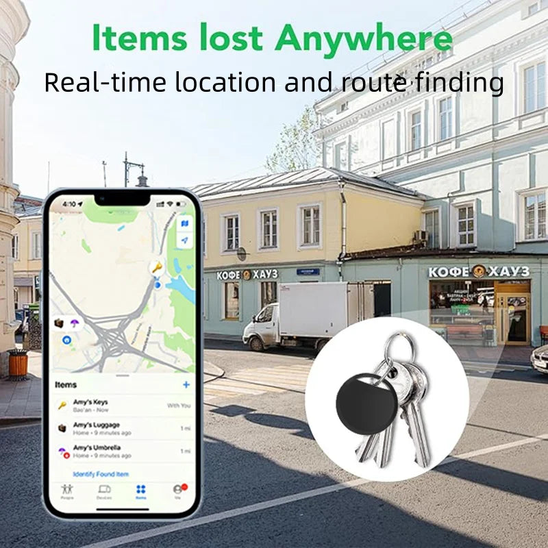5-pack Bluetooth GPS Tracker for iOS Work with Apple Find My App Global Positioning for Luggage Bag Car Wallet Bike Smart Tag
