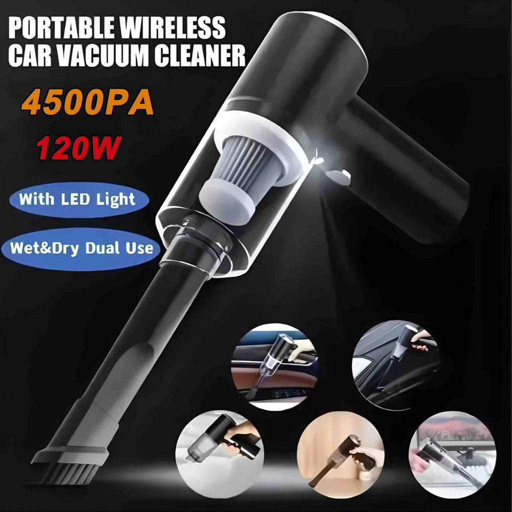 Combination Vacuum Cleaner USB Charging Car Household Vacuum Cleaner Small Car with Fully Automatic High Power Powerful Cleaning