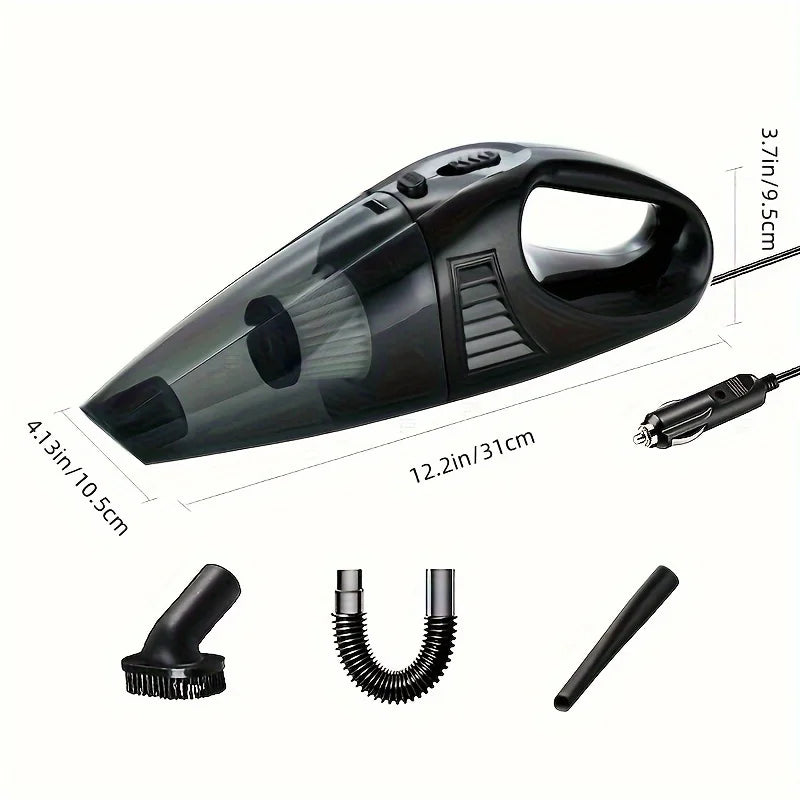 12V Handheld Vacuum Cleaner, Handheld Car Vacuum Cleaner With Strong Suction Power, Portable Mini Handheld Car Vacuum Cleaner