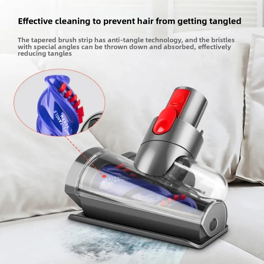 Dyson Anti-Tangle Mattress Tool for V7/V8/V10/V11/V15/V10Slim/V12Slim – Motorized Brush for Pet Hair, Dust Mites,Deep Cleaning