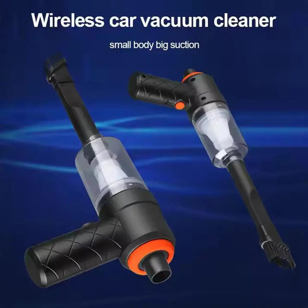 Car Vacuum High-Power Cordless Portable Handheld Strong Suction for Car & Home Crevice Cleaning Easy to Carry Compact Cleaner