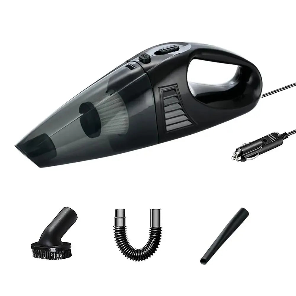 Car Vacuum Cleaner-High-Power 12V Handheld Portable with Wired Design-Removes Dust,Food, Sand,and Dog Hair-Perfect for Cars