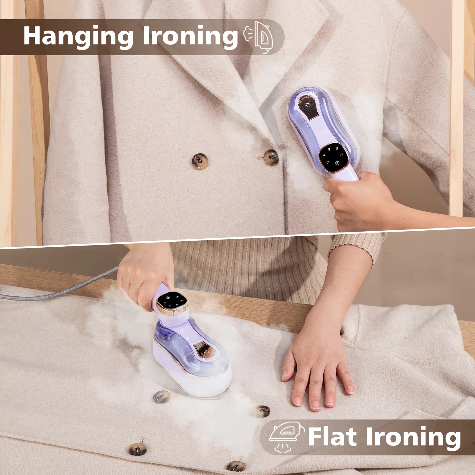 Travel Steamer for Clothes Portable Mini Ironing Machine Handheld Mini Steamer Garment Steamer for Home