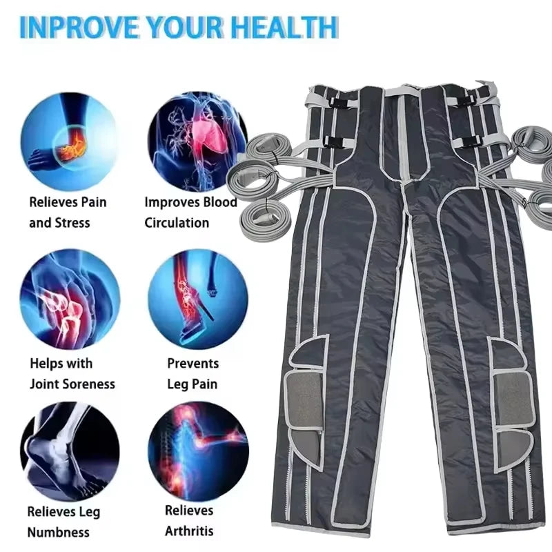 Airbag drenaje linfático masaje de piernas botas de recuperación de presión