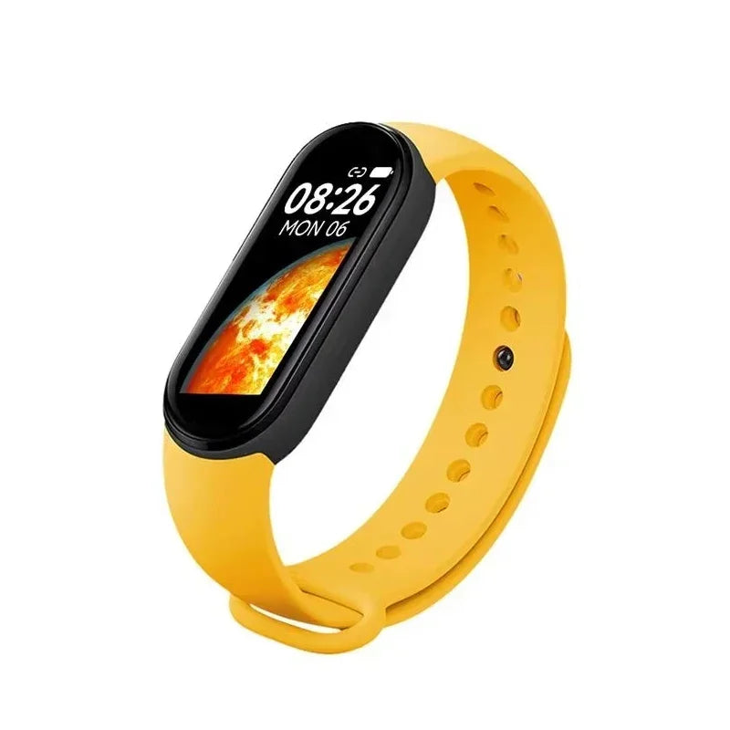 M7 Smart Watch Heart Rate Blood Pressure Monitoring AMOLED Screen Smart Wristband Fitness TrackerMen Women Sport Bracelet