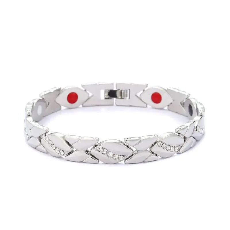 Retro Copper Color Magnetic Bracelet Men's Arthritis Pain Relief Adjustable Bio-Energy Blood Pressure Bracelet Healthy Jewelry