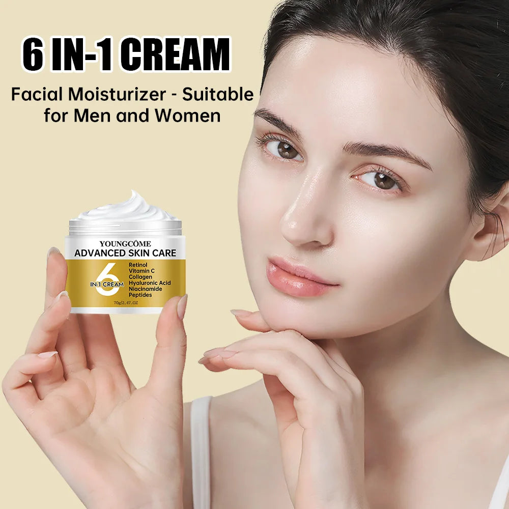 YOUNGCOME Niacinamide 6 in 1 Cream Vitamin C Anti-aging Whitening Anti-wrinkle Smooth Wrinkles Firming Facial Face Skin Care