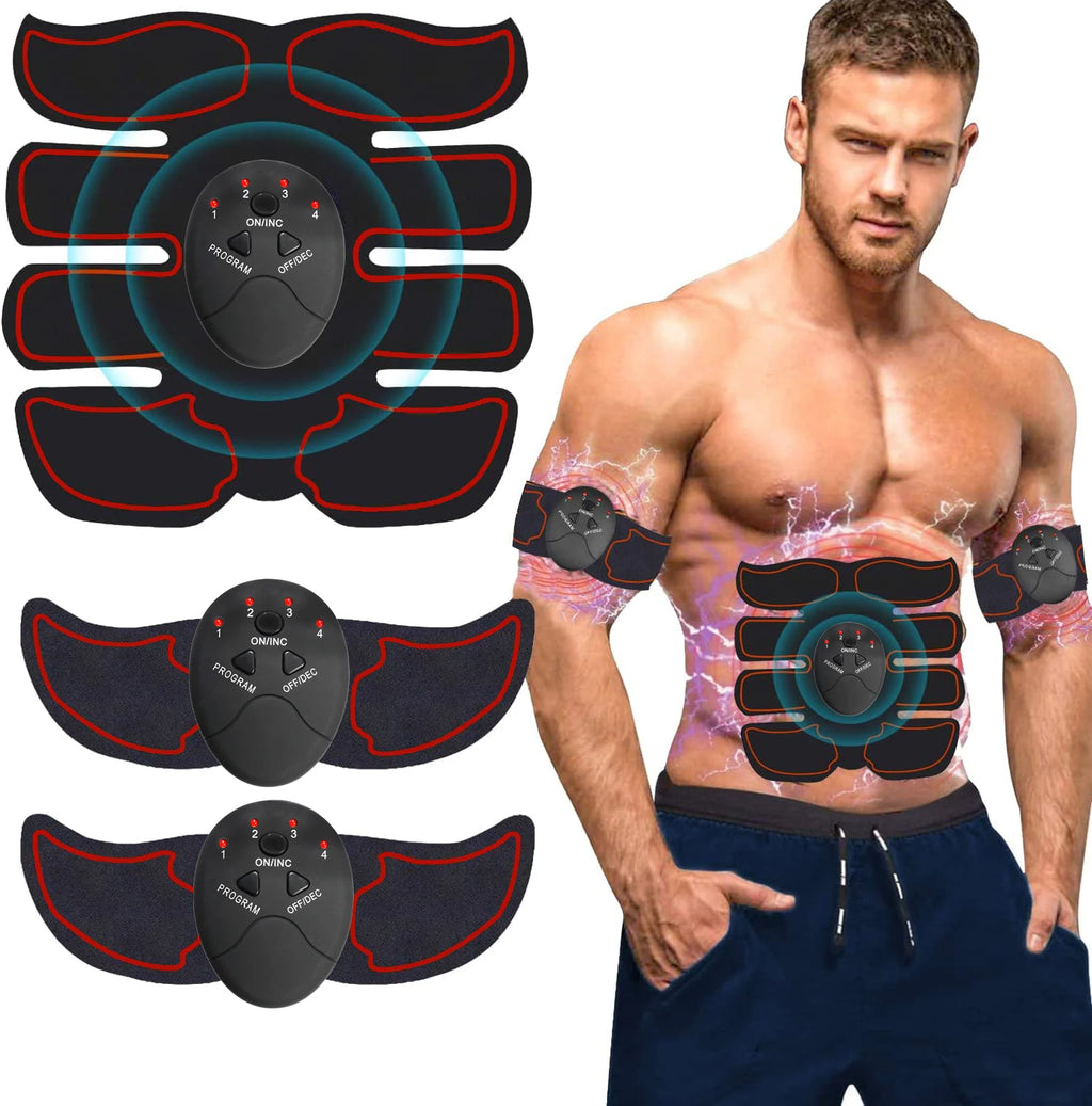 Electric Wireless Muscle Trainer Battery 8 Pack 6pack Abdominal Muscle Trainer Male and Female Fitness  Massager