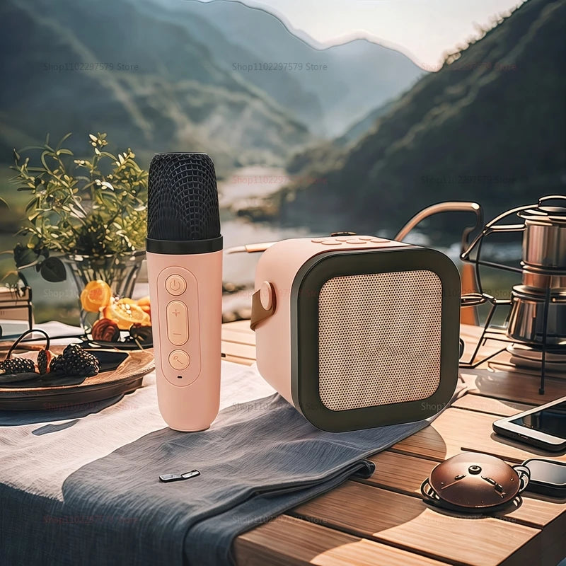 2025 New K12 Wireless Karaoke Microphone Bluetooth Audio for Kids Adults Family Home KTV Singing Integrated Microphone