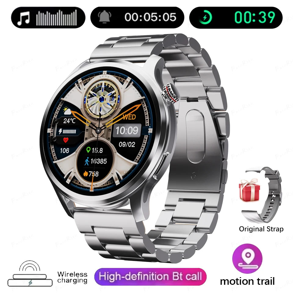 New Smart Watch SK51 Smart Watch 1.53 Inch HD AMOLED Screen NFC GPS TrackerBluetooth Call Health Monitoring Watch Men Women