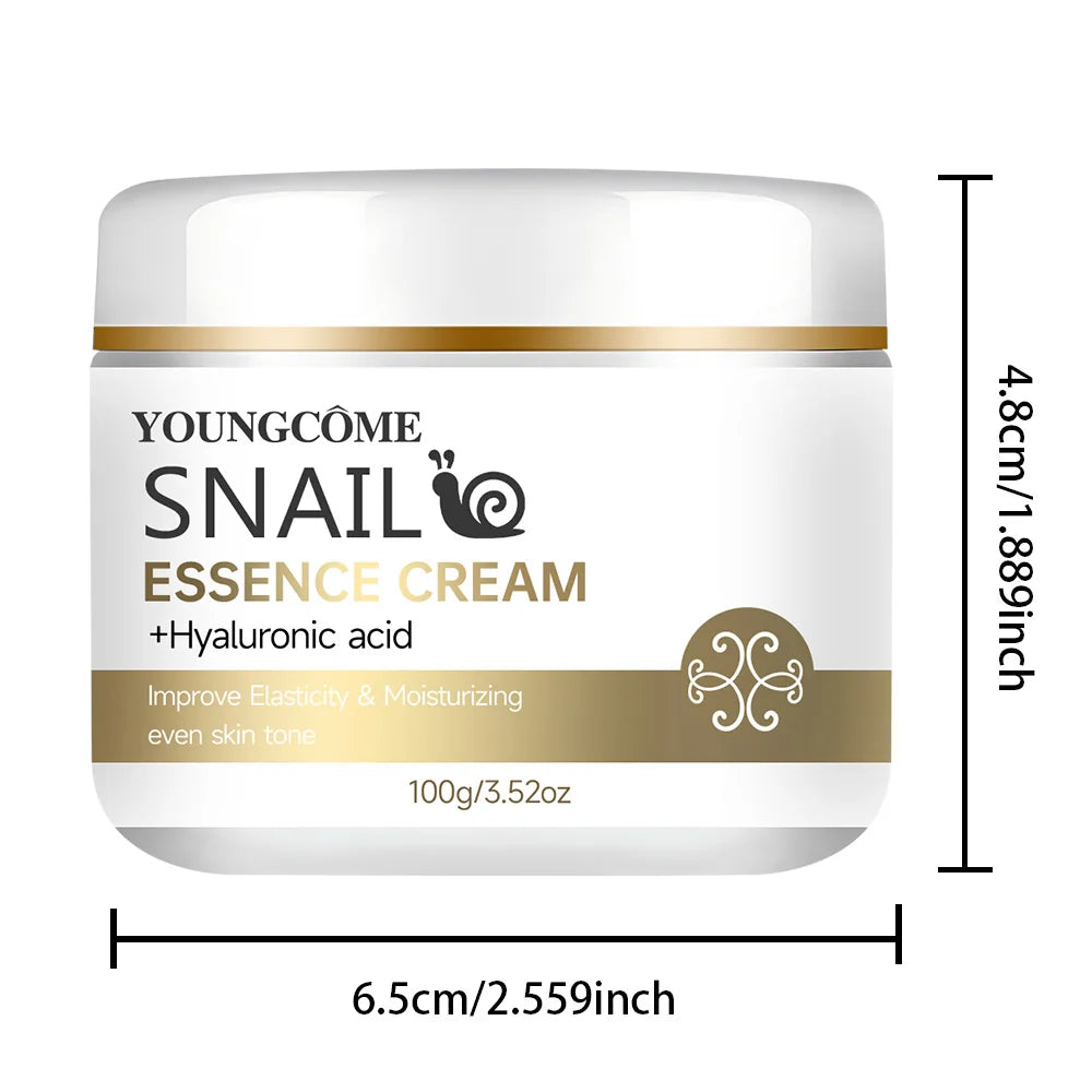 2pcs Snail essence cream with hyaluronic acid,Retinol Moisturizing Firming Lightening Repairing Smooth Skincare Whitening Creams