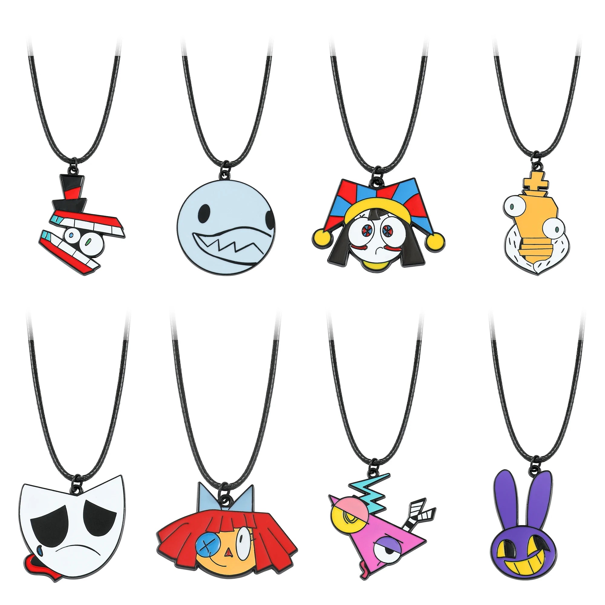 Fashion Necklace The Amazing Digital Circus Necklaces Game Peripheral Cartoon Clown Pendants Kids Studengts Toys Birthday Gifts