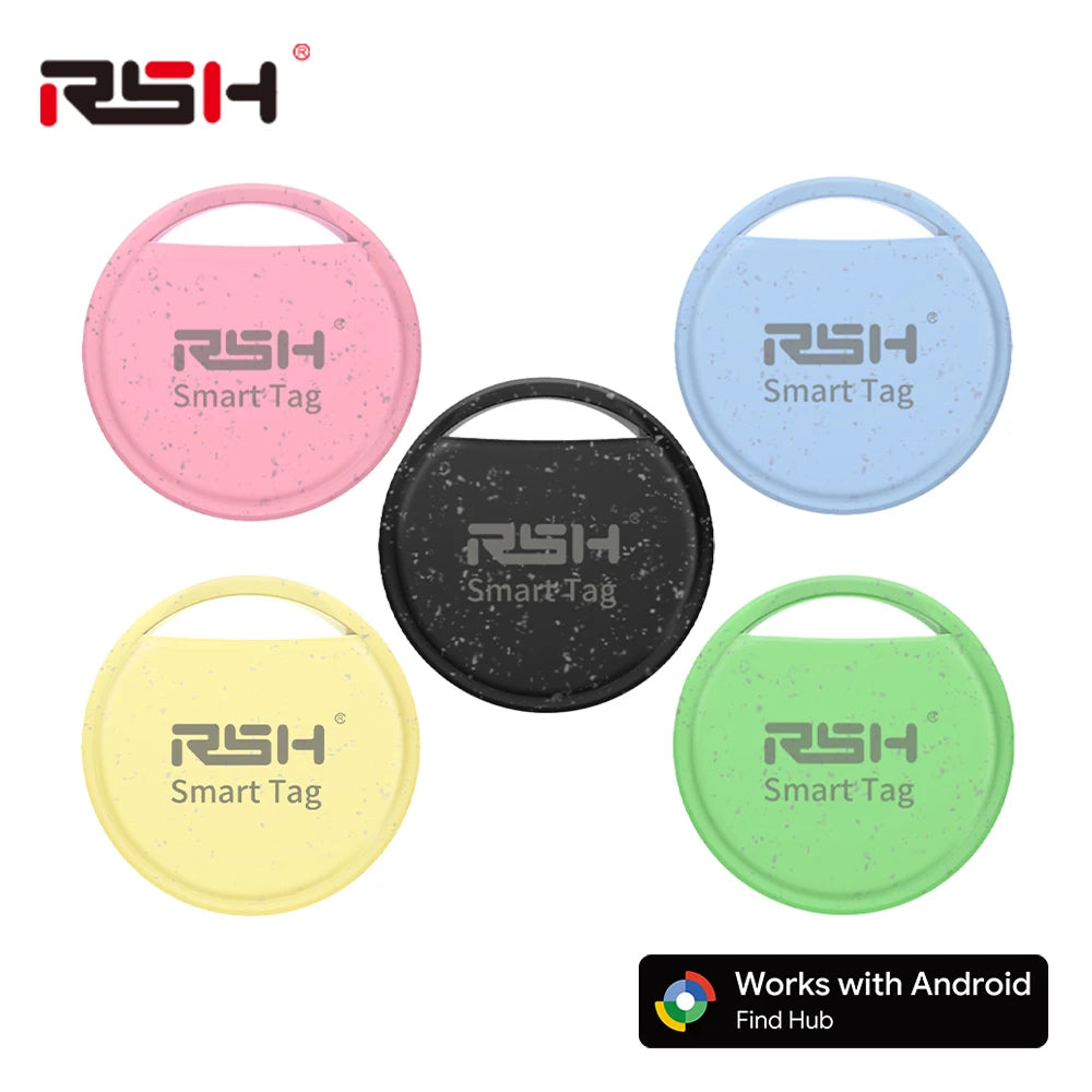 RSH 5pcs Security Anti-Loss GPS Tracker Android Locator for Xiaomi Global Postioning Kids Bag Wallet Car Finder Google Certified