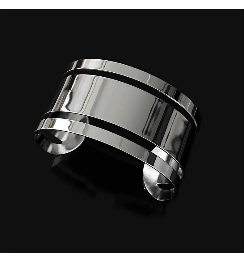 New Fashion Silver Smooth Face Bracelet for Women Summer Beach \Dance Party Cuff Bracelets Jewlery Accessories Gifts