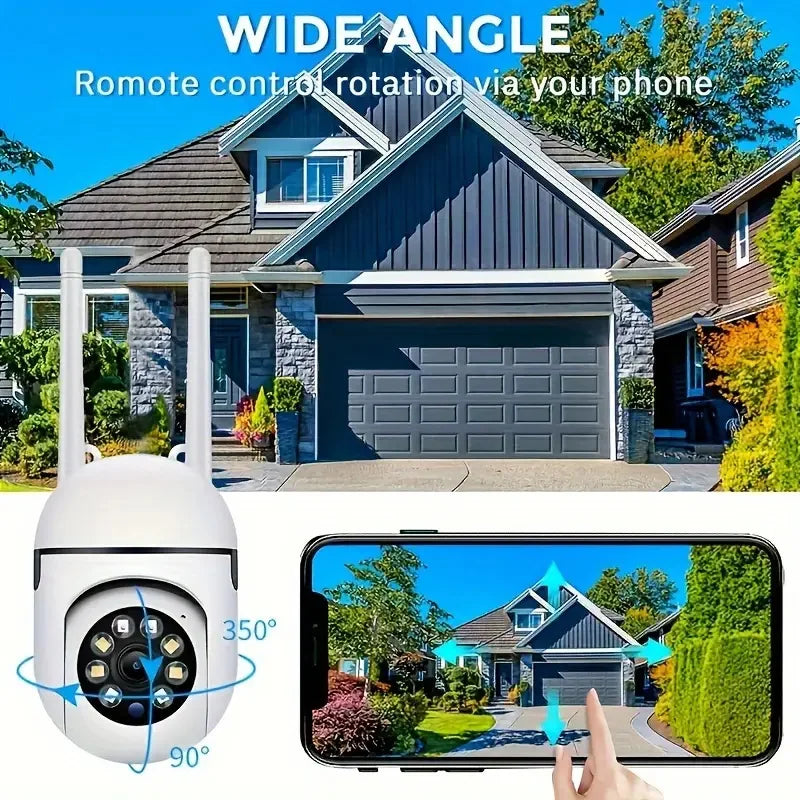 2MP PTZ Wireless Security Camera System Monitor Your Home And Pets Day And Night 2.4GHz WIFI Yi iot app Remote Viewing
