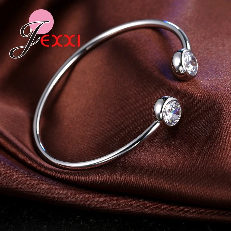 New Arrival Fashion 925 Sterling Silver Bracelet Bangles Women Fashion Jewelry With Top Quality CZ Fast Shipping