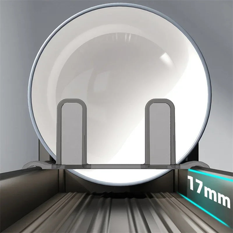 Kitchen Under Cabinet Bowl and Dish Rack Cabinet Drawer Storage Rack Plate Drying Rack Tableware Bowl Dish Partition Adjustable