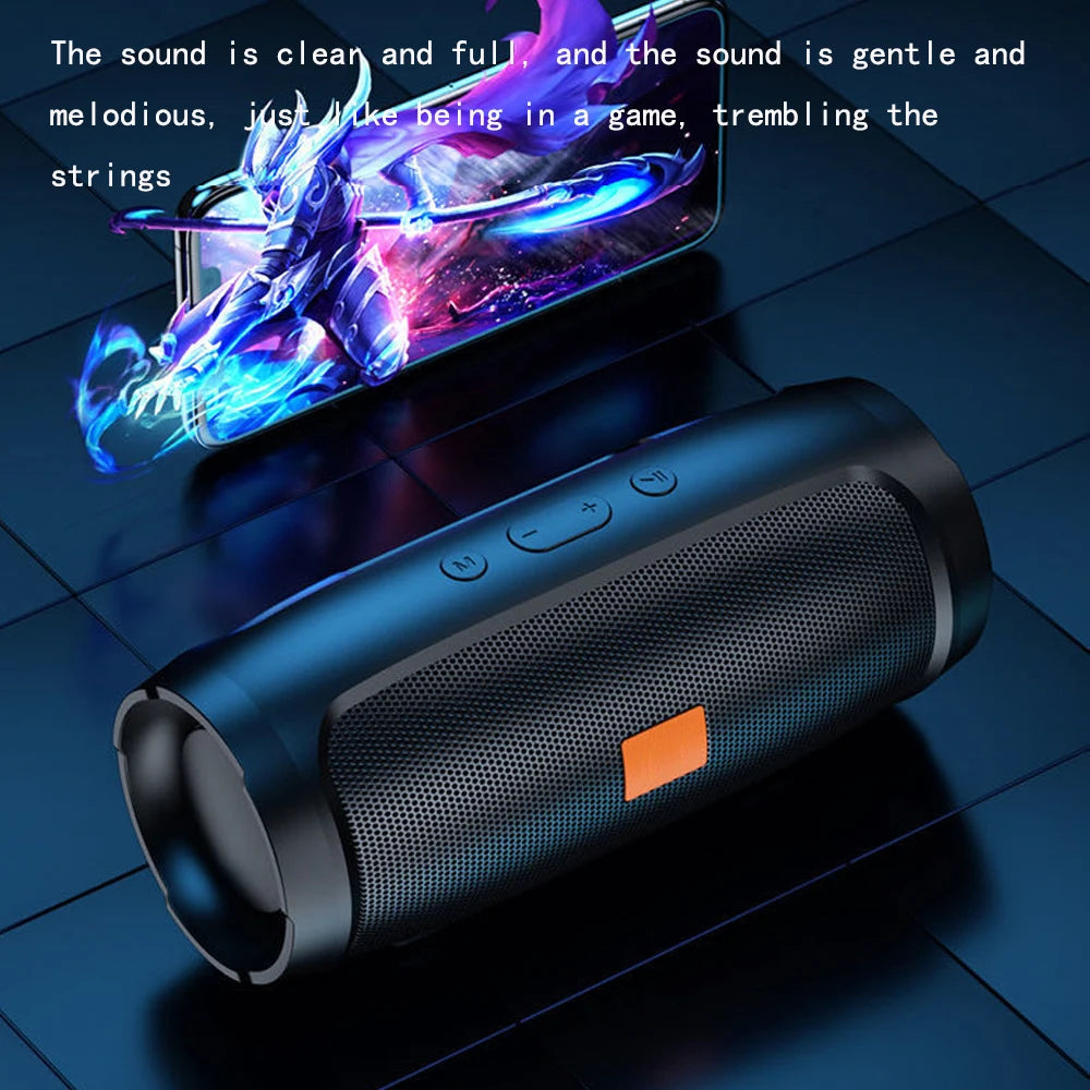 Portable Subwoofer Bluetooth Speakers Outdoor Stereo Surround Waterproof Loudspeaker Wireless Sound Box Support FM Radio TF Card