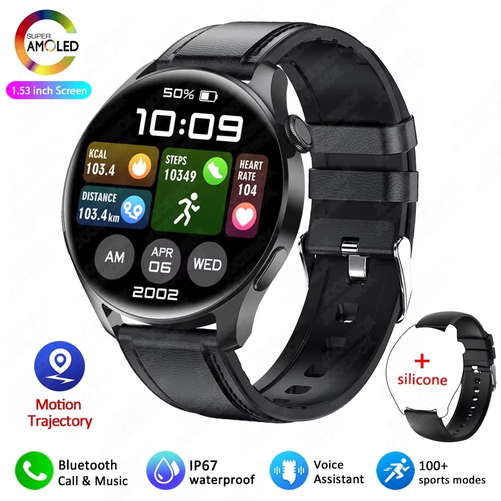 for iPhone 16 Pro Max 15 14 16 Plus Smart Watch HD Screen Bluetooth Call Heart Rate Blood Oxygen Monitor Sport Fitness Tracker