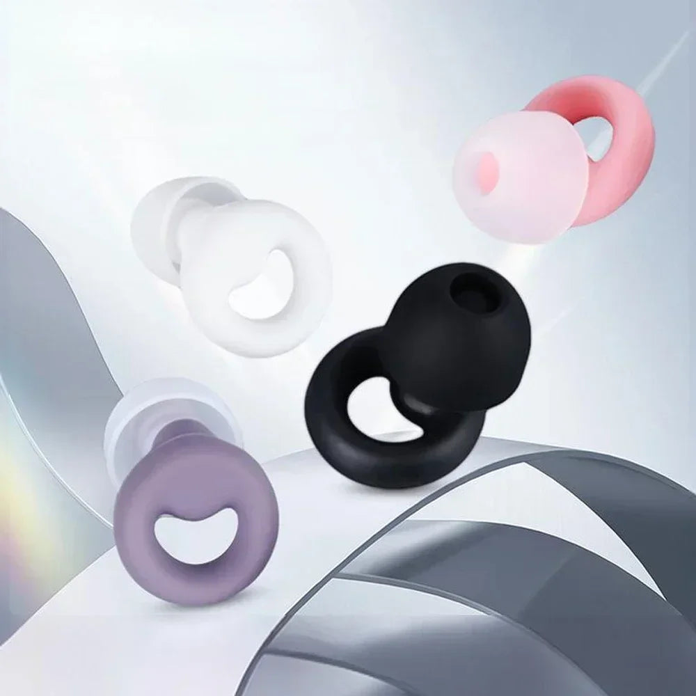 Anti Noise Silicone Earplug Sleep Noise Reduction Ear Plug Canceling Soundproof Ear Plugs Waterproof Swimming Soft Ear Protector