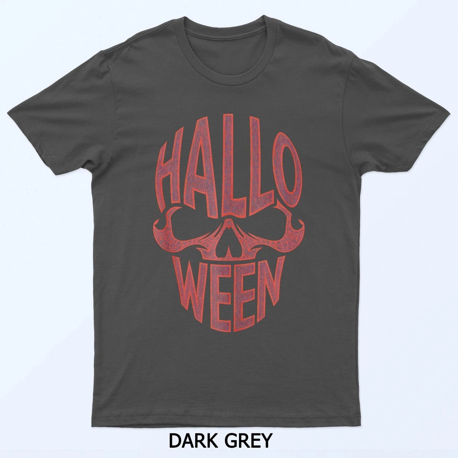 Halloween Costume: A T-shirt with A Strange Printed Skull Pattern Comfortable and Breathable Soft Fashionable Men's Clothing Tee