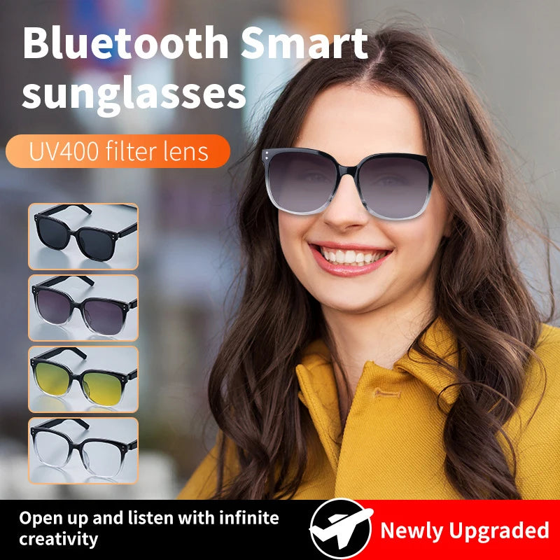 NEW Smart Bluetooth Glasses Fashionable Color-changing Sunglasses Open Audio Polarized Glasses for Casual Sports Smart Glasses