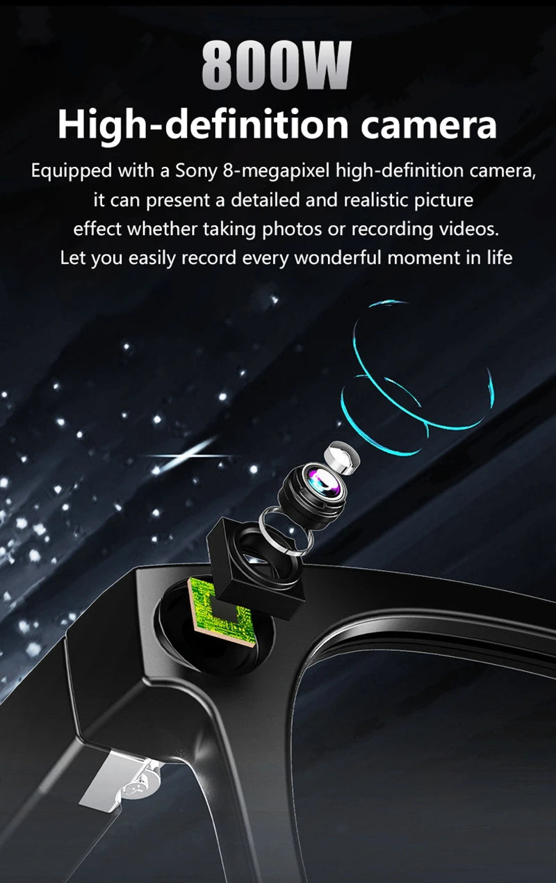 Xiaomi 800W Pixel Intelligent Glasses G300 AI HD Shooting Video Recording Voice Call Translation Smart Glasses Photochromic Lens