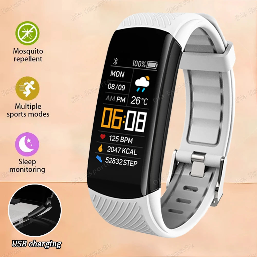 Smart Watch Men Women Bluetooth Step Counting Sports Bracelet Fitness Tracker Heart Rate Blood Pressure Sleep Smart Bracelet New