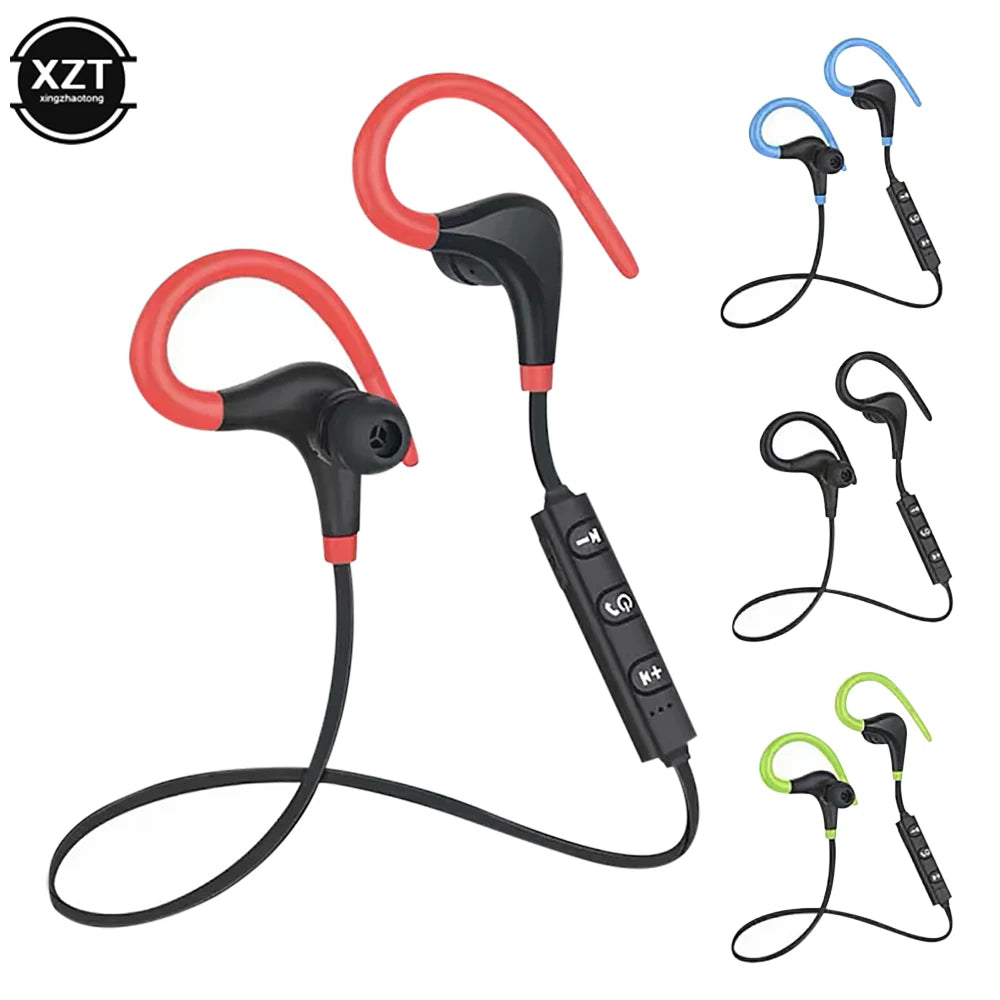 Wireless Bluetooth-compatible Sports Headset Running Stereo Music earphones Universal Mini Ear-Hanging Ear-Hooks Headphones HIFI