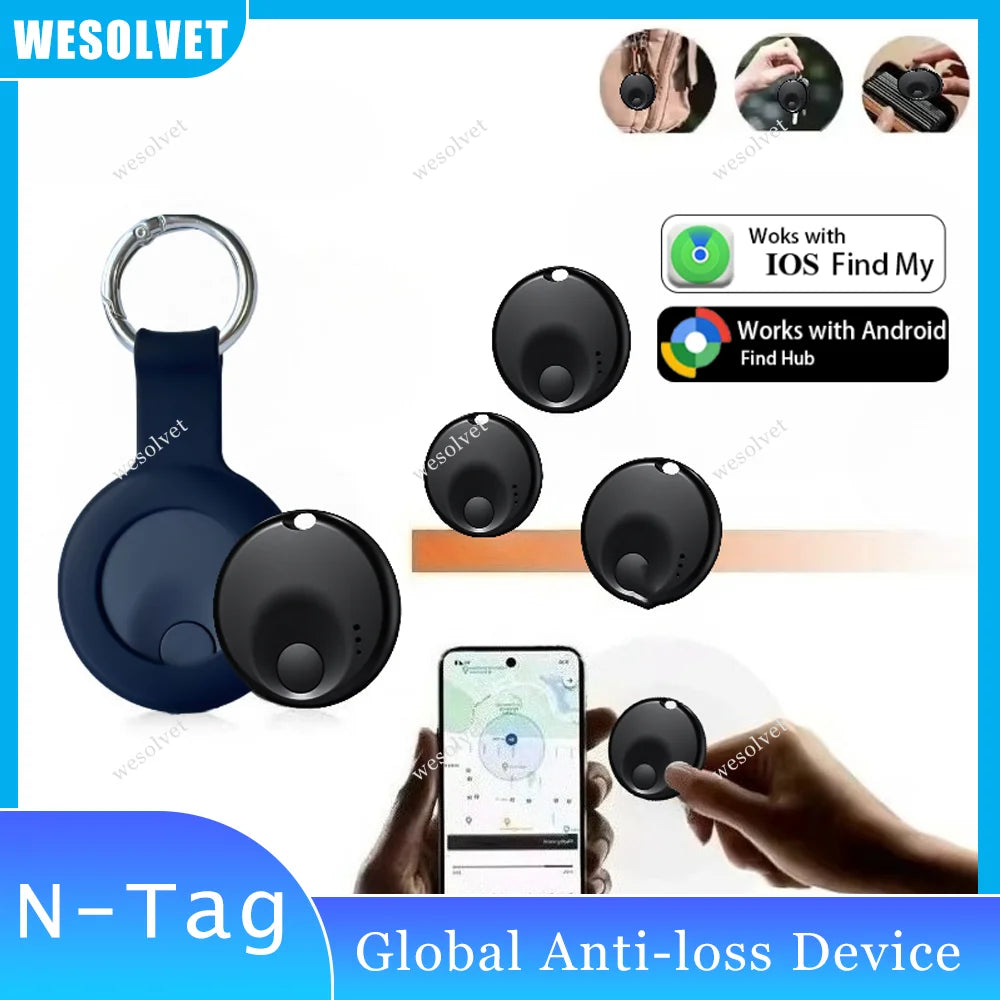 Smart Tracker Tag For Google Anti-lost Tags Locator Wallet Keychain Key Wallet Item Finder Use Find My For APPle's Phone