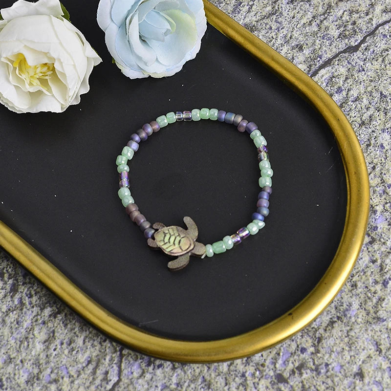 New Fashion Retro Turtle Beaded Bracelet For Women Bohemia Bracelet Friendship Jewelry
