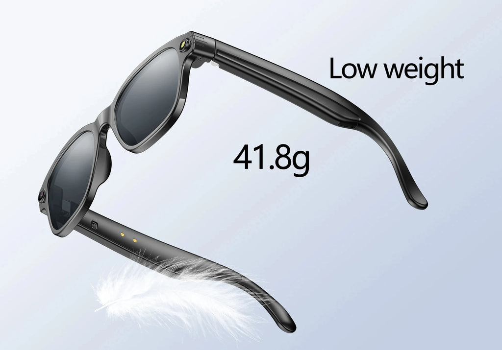 AI Smart Glasses Take Pictures Voice Assistant Translate Touch Control Recording Video Waterproof Bluetooth Smart Sunglasses