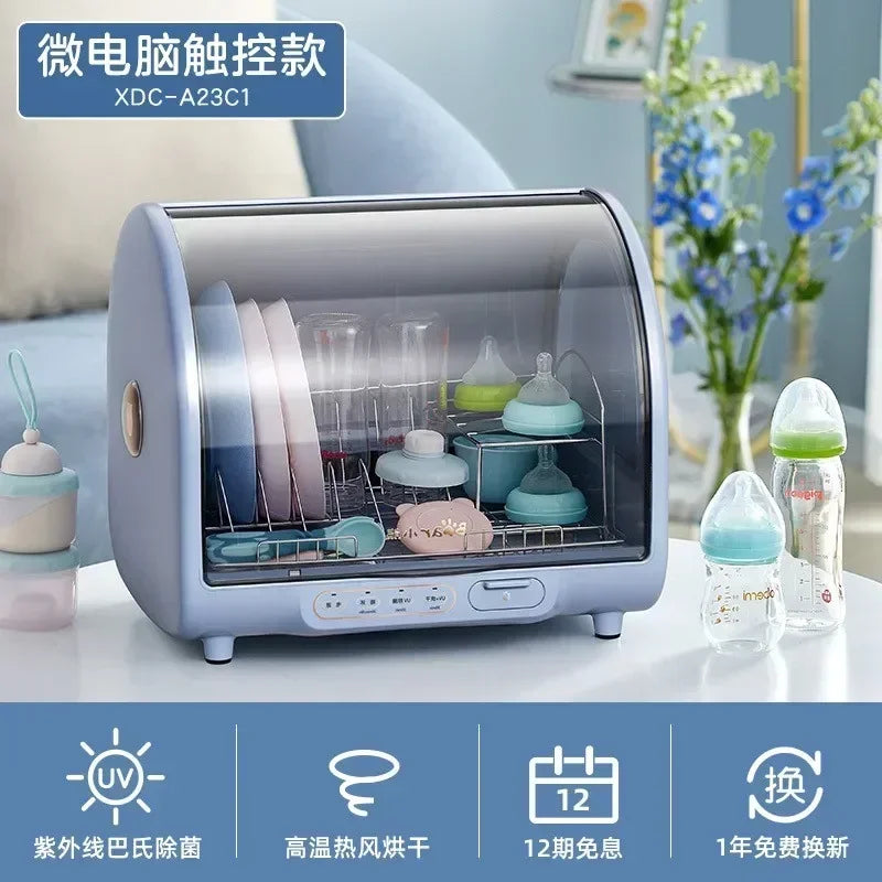 220V Bear Disinfection Bowl Counter Type Household Kitchen Small Bowl Chopsticks Dryer Tableware UV Bottle Sterilizer A
