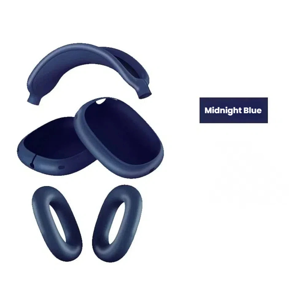 3 in 1 Soft Silicone Case for Airpods Max Cases Skin Protector Wireless Headphones Covers Shockproof Earphone Covers Accessories