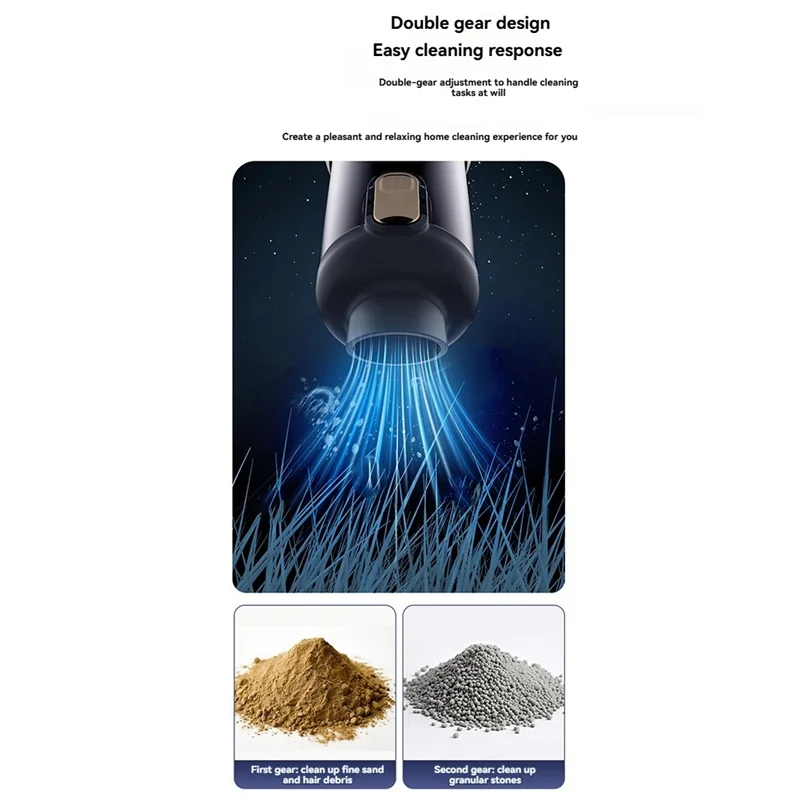 VELIF-Car Household Vacuum Cleaner Powerful Vacuum Cleaner  21000PA Cleaner Household Mini Hair Dryer