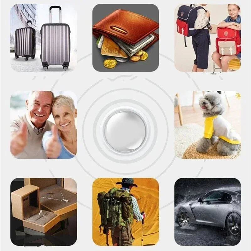 VIVO Mini Bluetooth 5.0 Tracker GPS AntiLost Device Round - Pet Kids Bag Wallet Tracking Finder Locator Air Tag Smart Home
