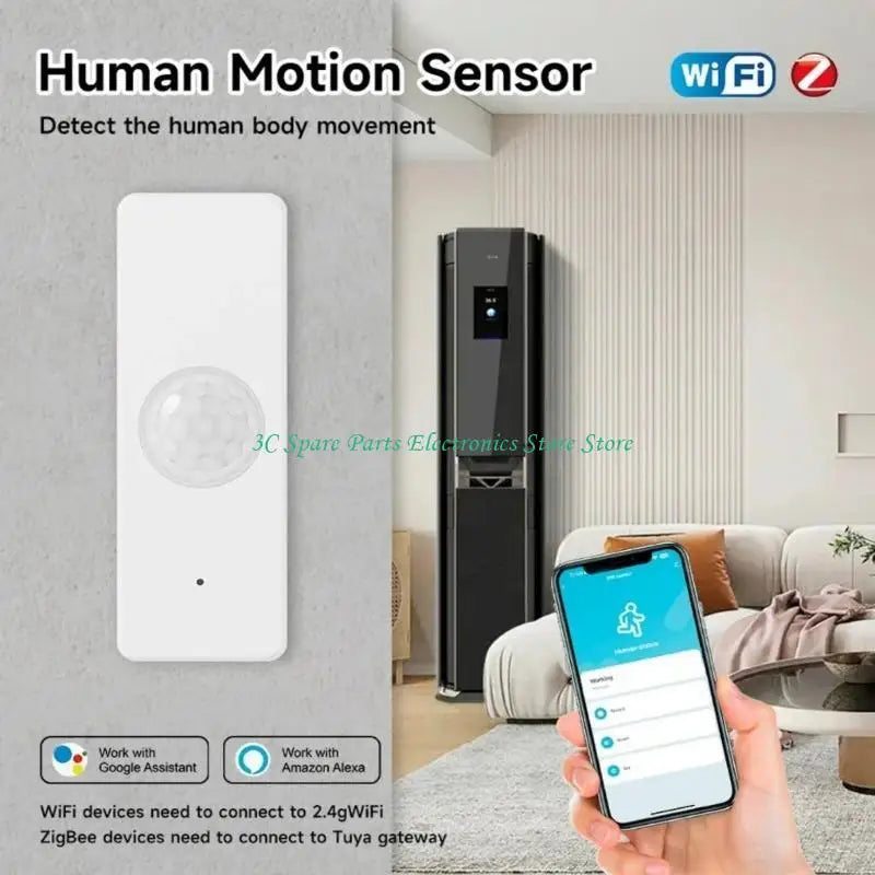 SZ Intelligent PIR Motion Detection Device for Enhancing Home Safety with WiFi or ZigBee3.0 Support Human Movement Detector