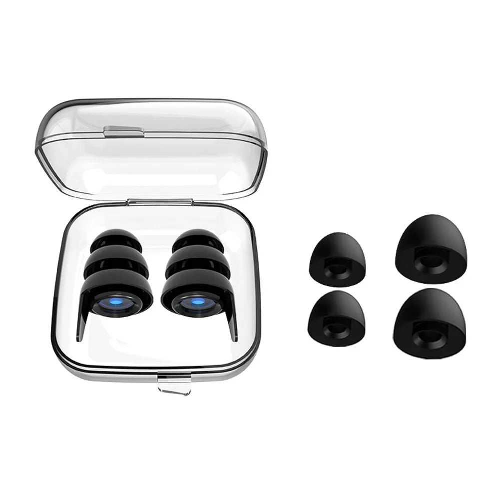 Silicone Soundproof Earplug Anti Noise Sleeping Ear Plugs Sound Insulation Noise Reduction Ear Protection Swimming Earplugs