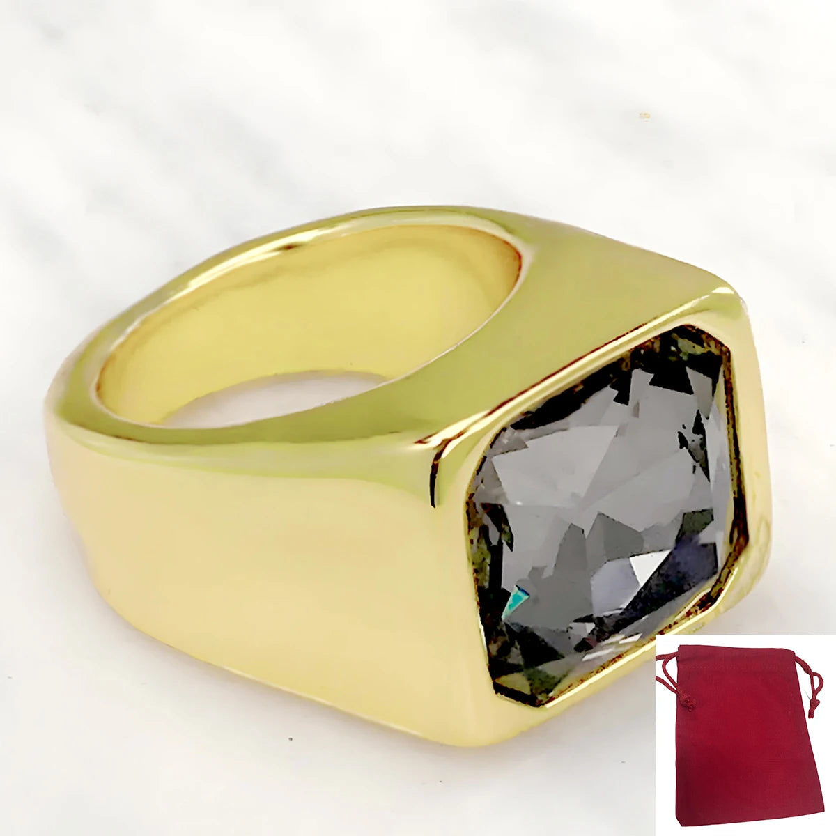 2025 Spain's best-selling electroplated gold and silver high-quality gemstone ring, suitable for women's jewelry