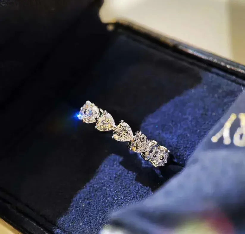 2025 New Fashion Women Ring Trend White Crystal Zircon Engagement Design Rings for Women Wedding Anniversary Jewelry