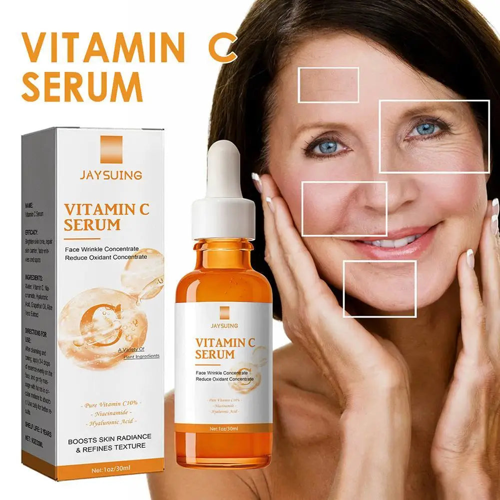 Vitamin C Face Serum Anti Aging And Skin Brightening Serum Dark Spot Remover Vit C Facial Serum With Hyaluronic Acid Skin Care