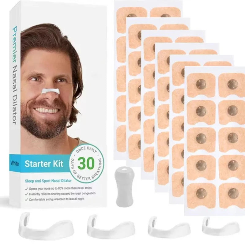 Magnetic Aspiration Nose Sticker Nose Strip Inflates The Nose To Prevent Snoring Healthy Life Magnet Nasal Breathing Dilator