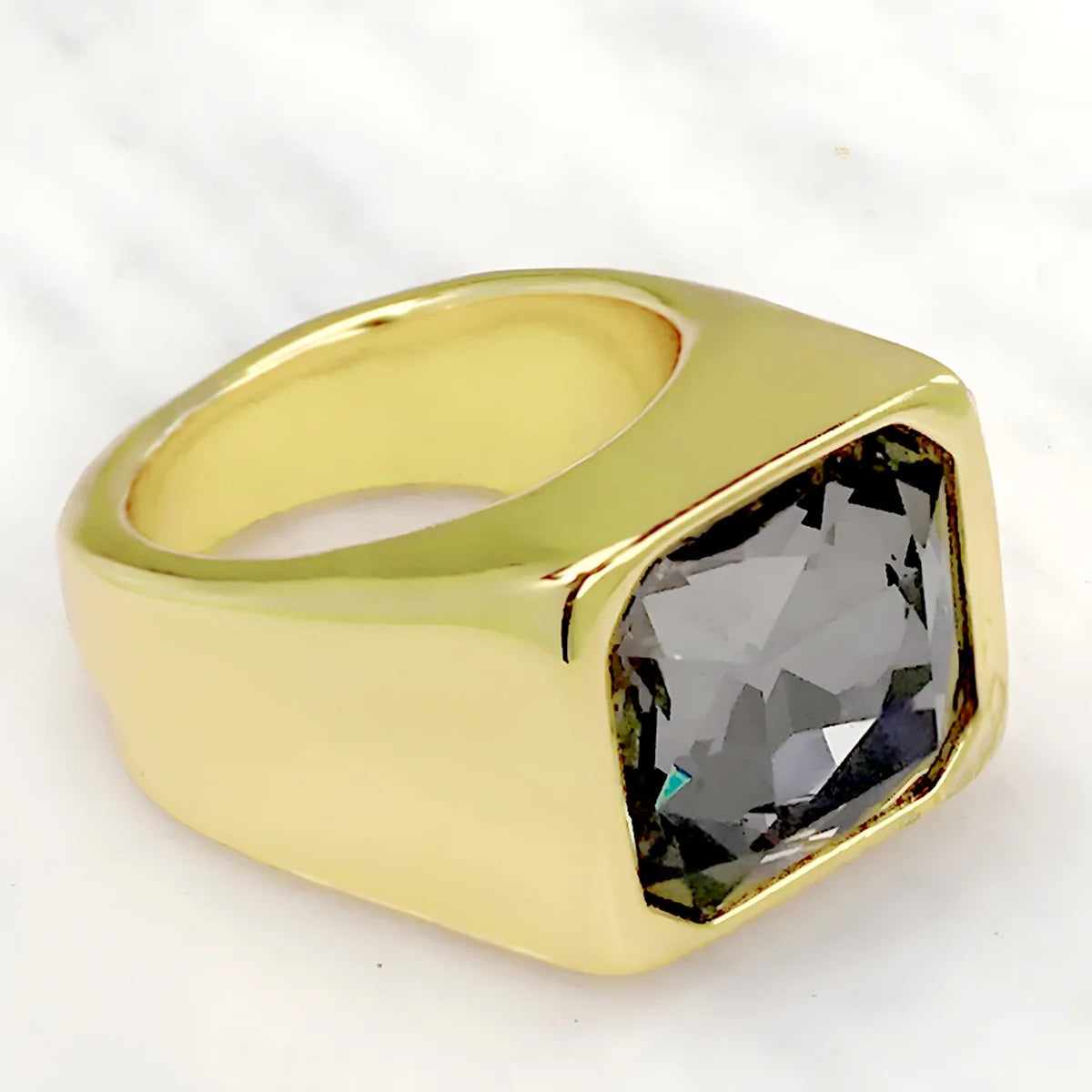 2025 Spain's best-selling electroplated gold and silver high-quality gemstone ring, suitable for women's jewelry
