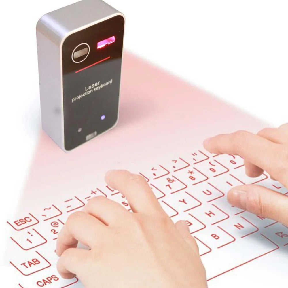 Hot Mini Laser Projection Keyboard Portable Wireless Virtual Bluetooth Keyboard for Smart Phone Tablet PC Notebook Dropshipping