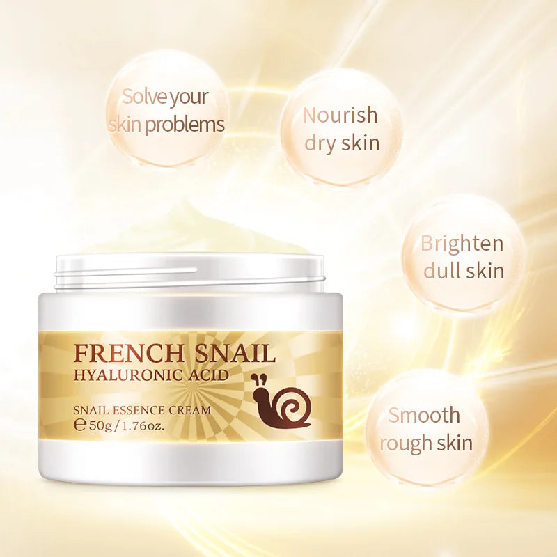 LAIKOU Snail Face Cream Hyaluronic Acid Moisturizer Firming Facial Cream Collagen Serum Skin Care