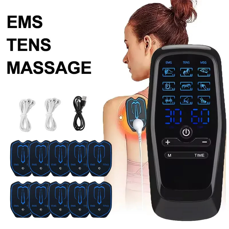 Physiotherapy Tens Muscle Stimulator Electric EMS Acupuncture Body Massage Digital Therapy Slimming Machine Electro Stimulator