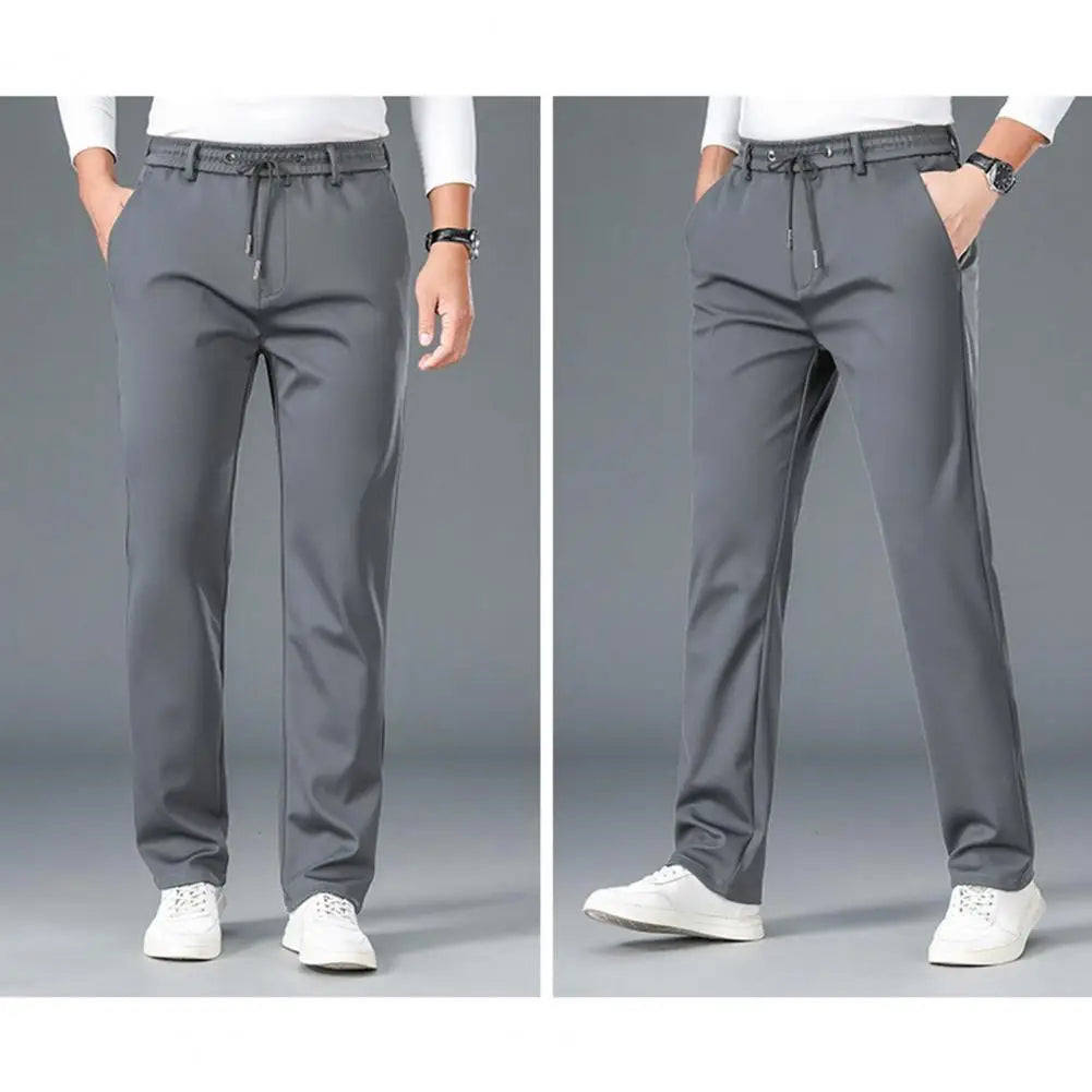 Everyday Wear Men Bottoms Men's Breathable Drawstring Sweatpants with Elastic Waist Side Pockets for Daily Wear Sports for Men